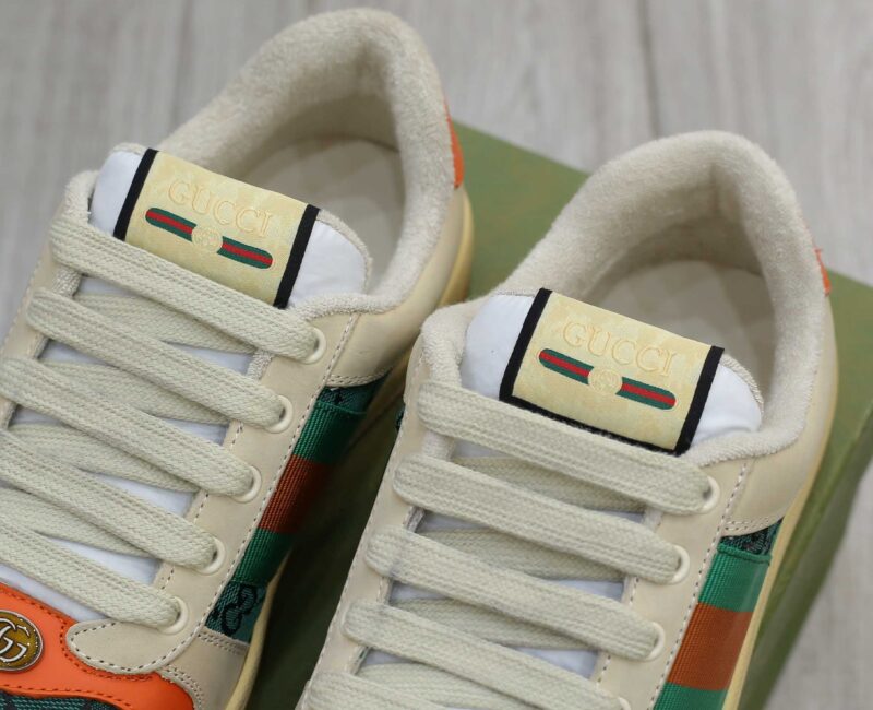 Giày Gucci Screener GG White Green Best Quality