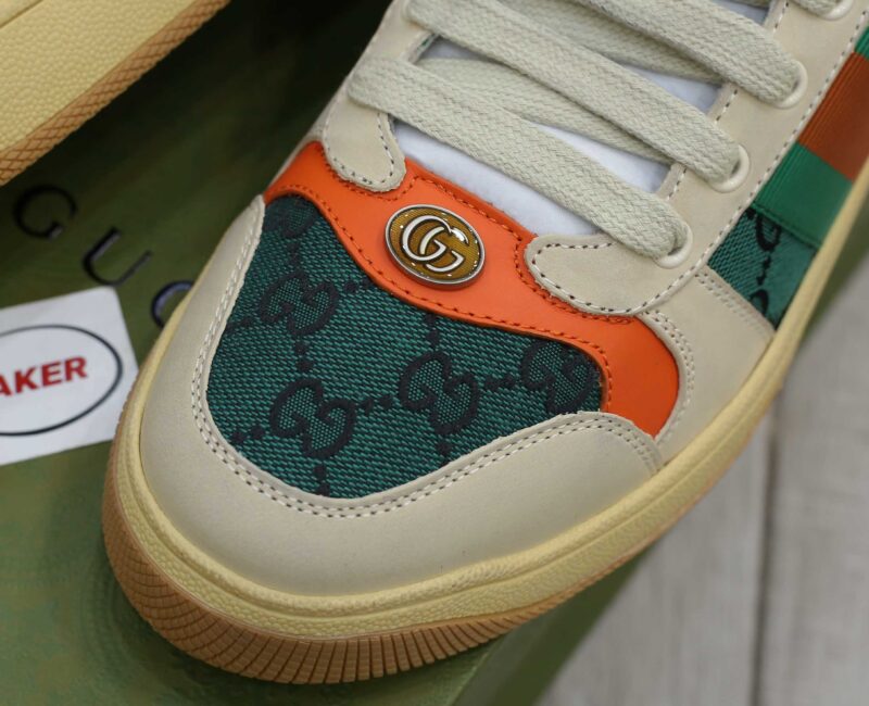 Giày Gucci Screener GG White Green Best Quality
