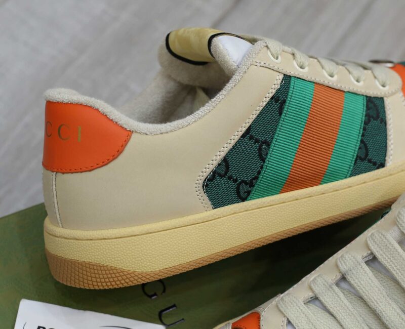 Giày Gucci Screener GG White Green Best Quality