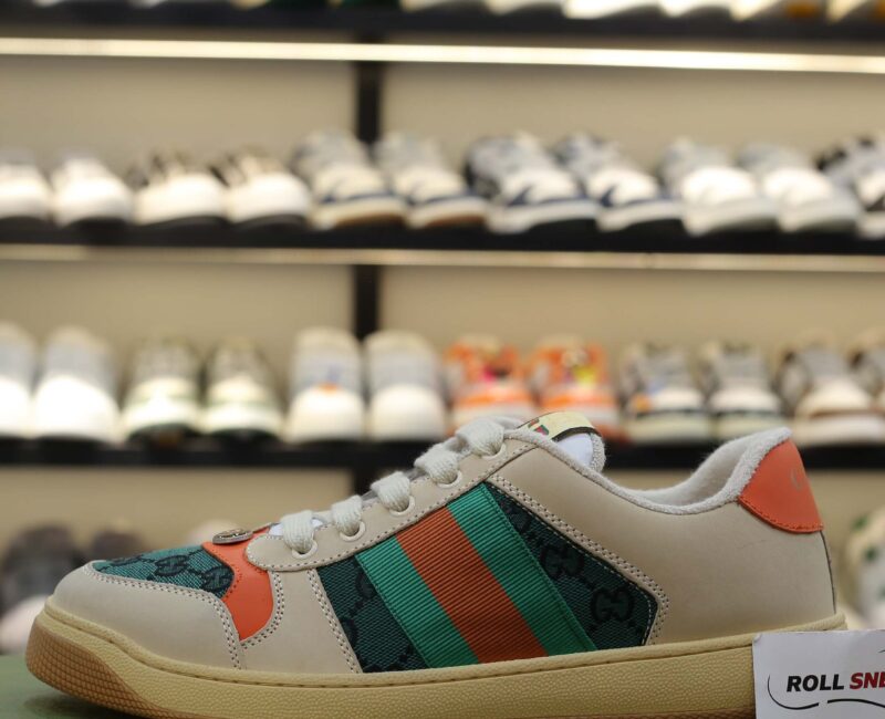 Giày Gucci Screener GG White Green Best Quality