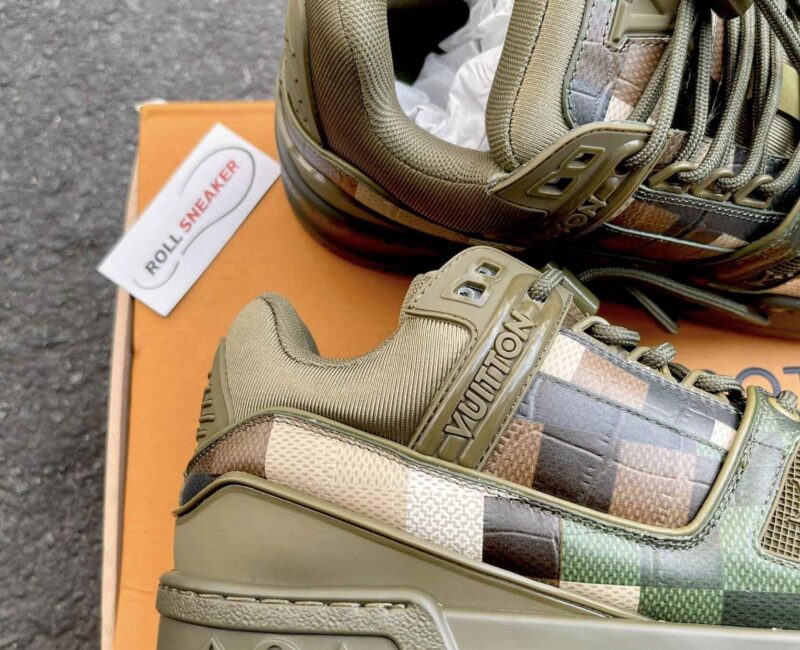 Giày Louis Vuitton LV Trainer Maxi Green Damoflage Damier Best Quality