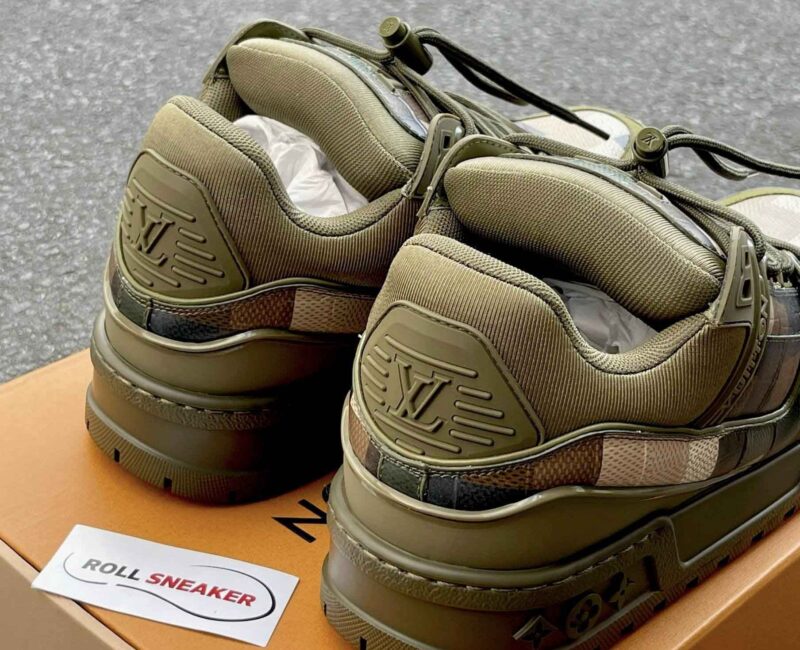 Giày Louis Vuitton LV Trainer Maxi Green Damoflage Damier Best Quality