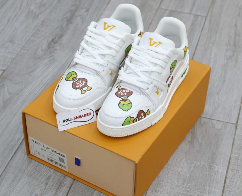 Giày Louis Vuitton LV Trainer x Nigo Duck Like Auth