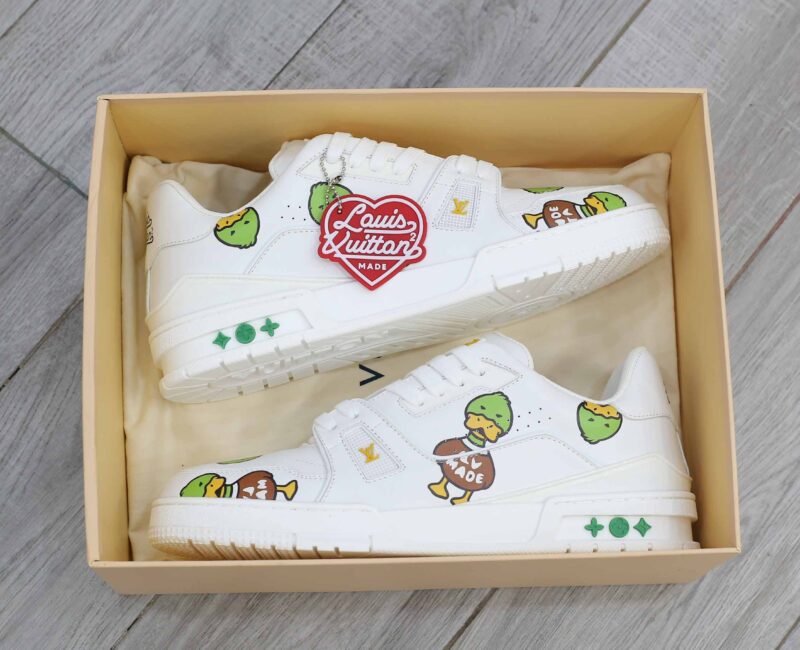 Giày Louis Vuitton LV Trainer x Nigo Duck Like Auth