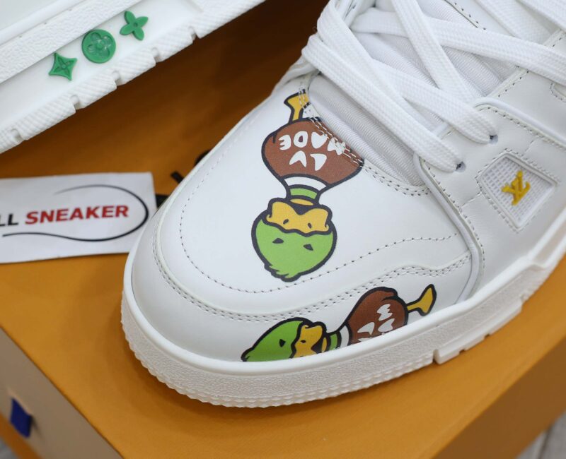 Giày Louis Vuitton LV Trainer x Nigo Duck Like Auth