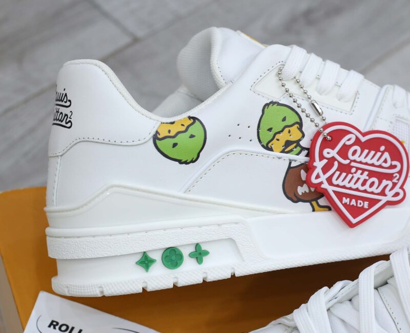 Giày Louis Vuitton LV Trainer x Nigo Duck Like Auth