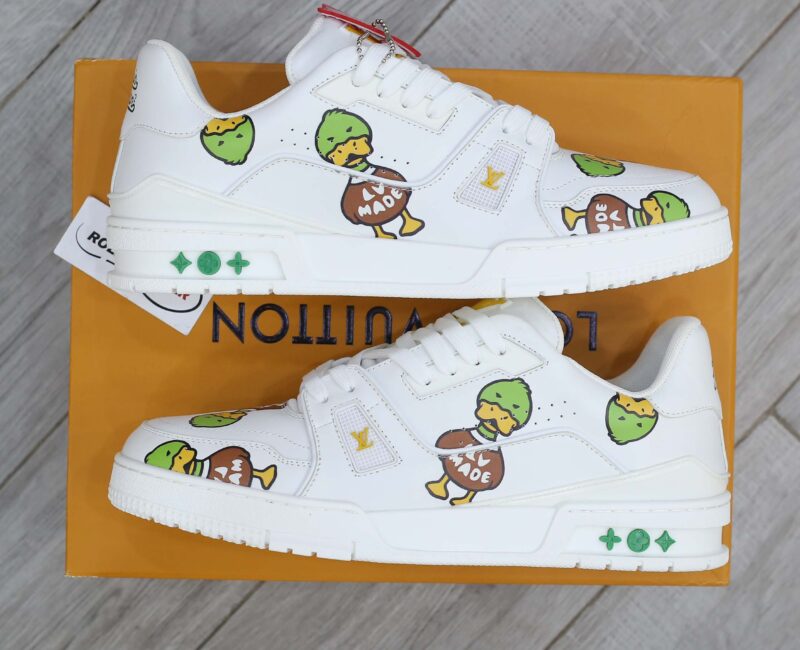 Giày Louis Vuitton LV Trainer x Nigo Duck Like Auth