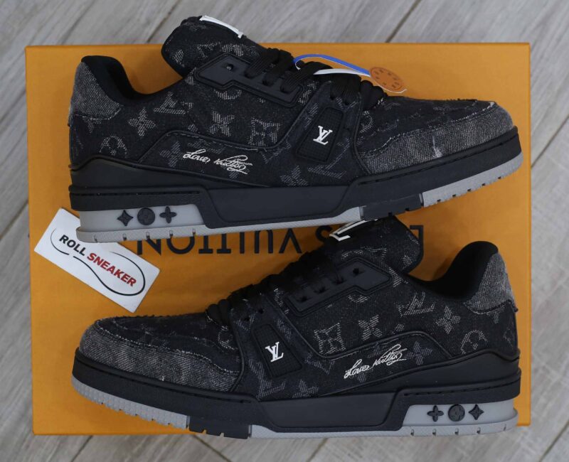 Giày Louis Vuitton LV Trainers 'Black' Like Auth
