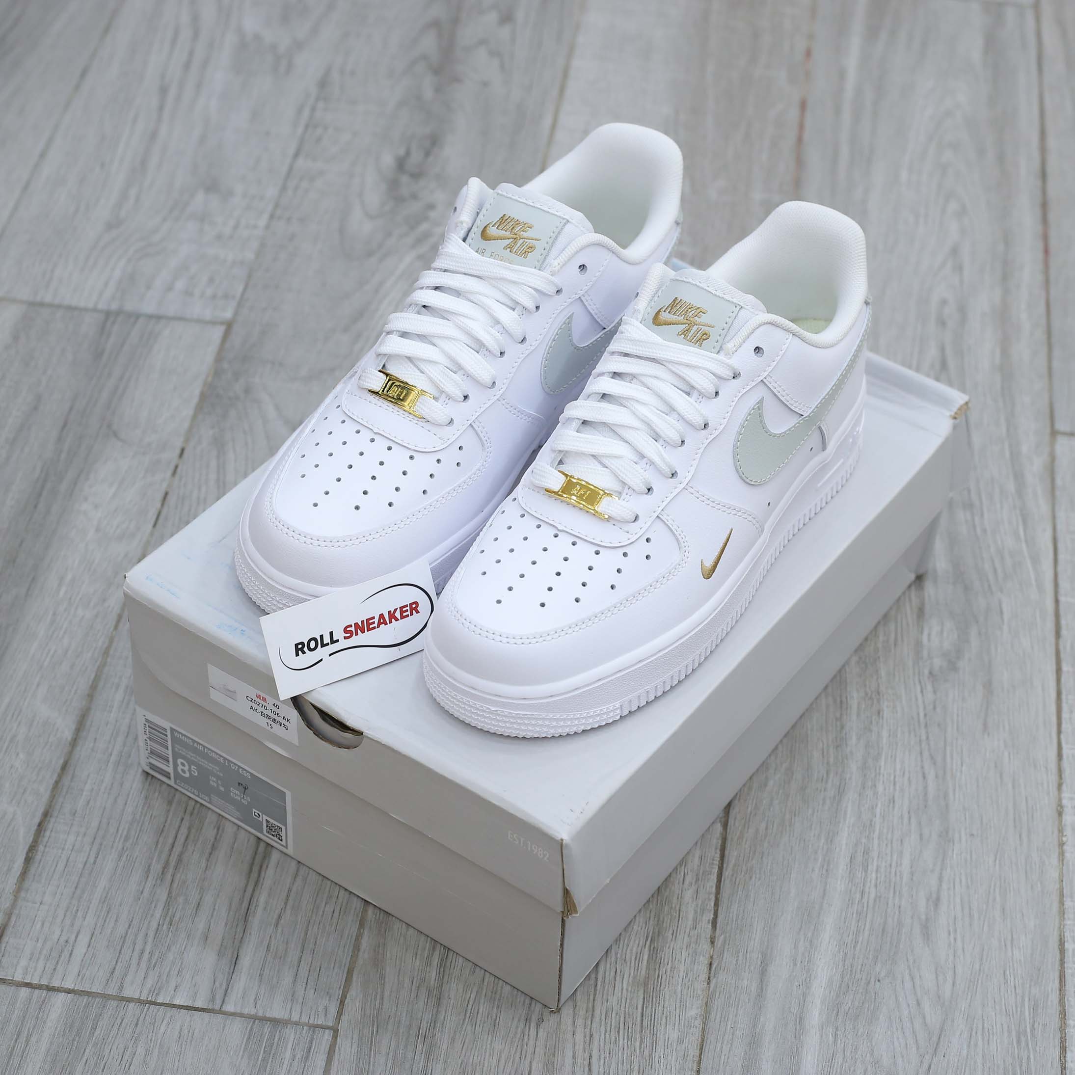 Giày Nike Air Force 1 Low ’07 Essential White Light Silver’ Best Quality