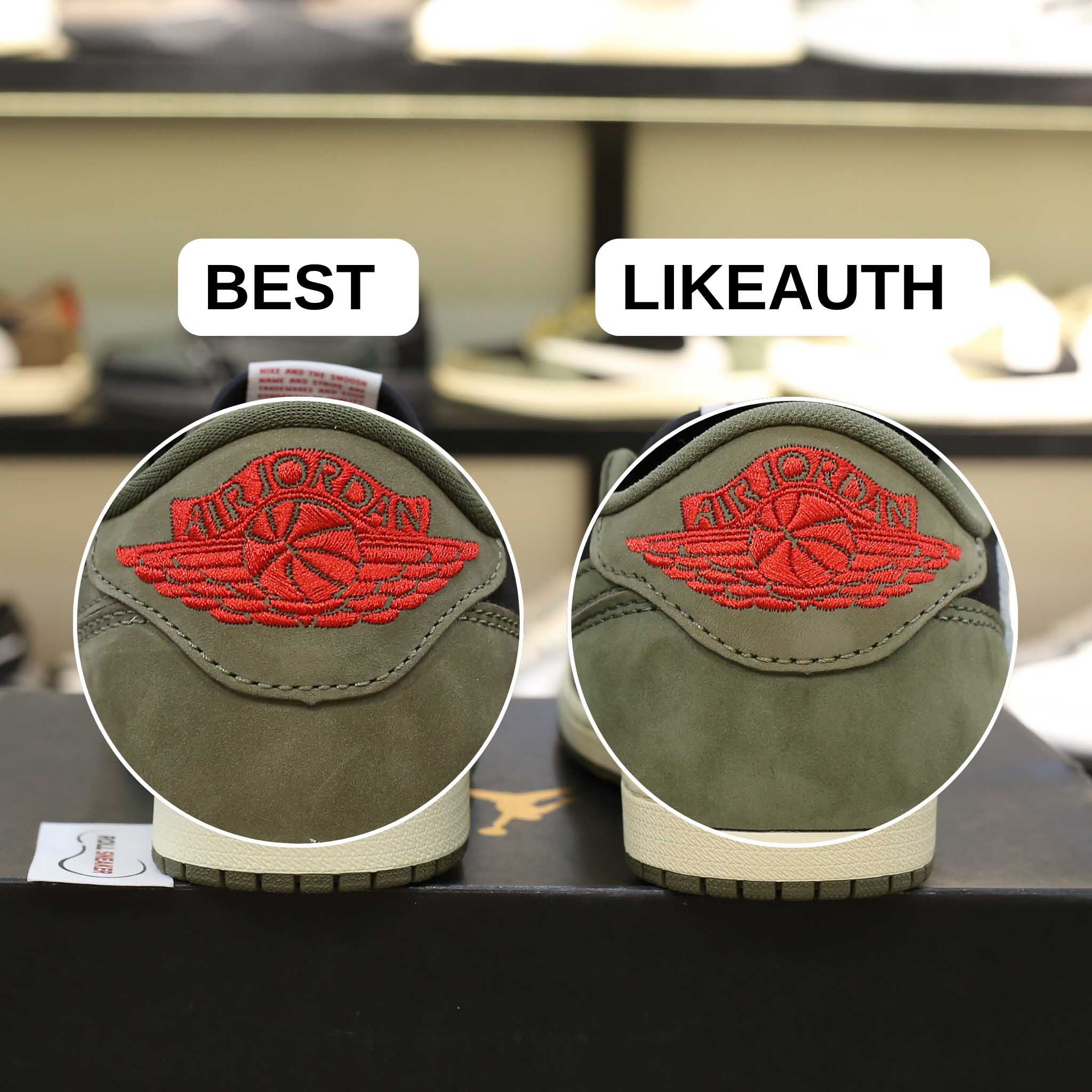 Giày Nike Air Jordan 1 Low Travis Scott Black Olive Best Quality