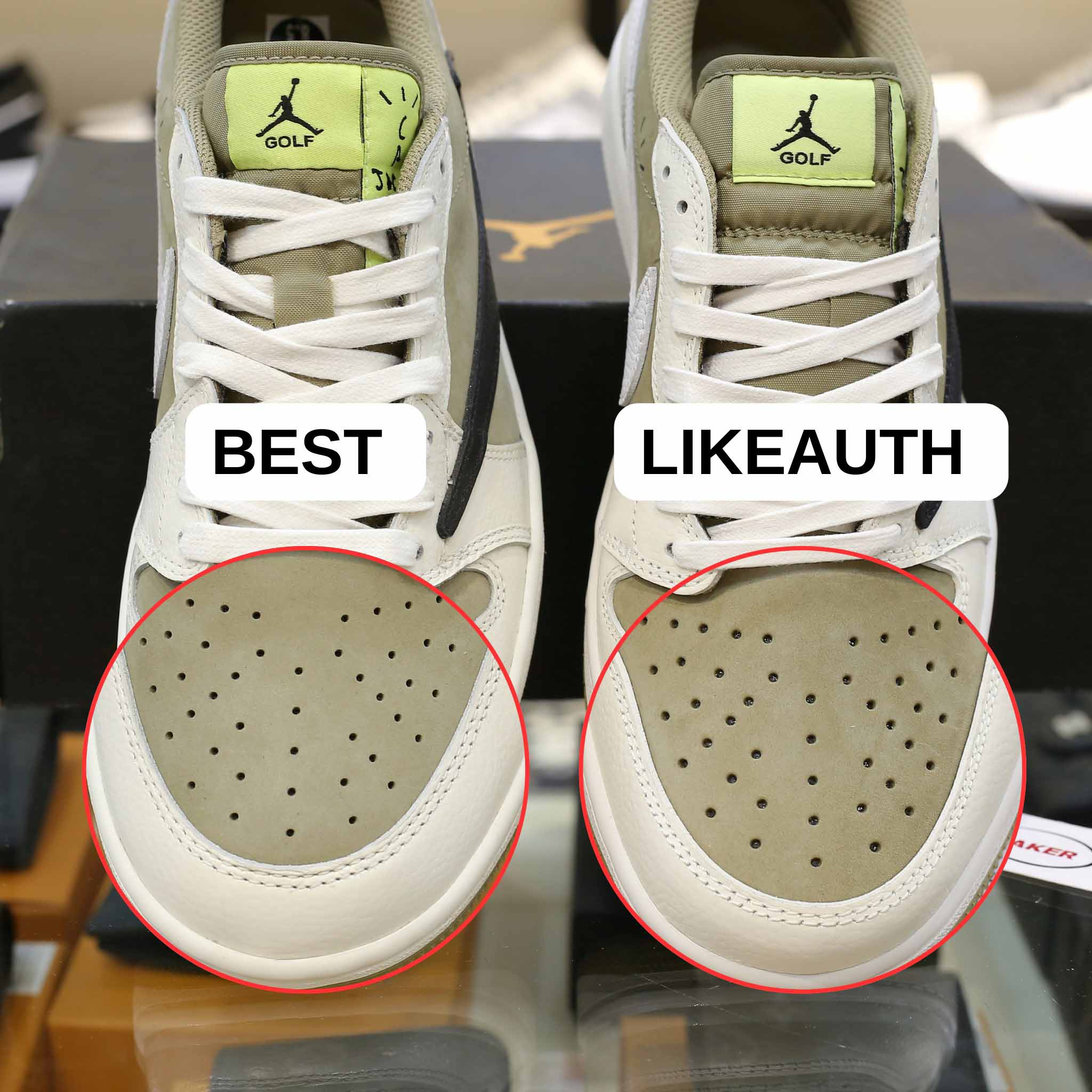 Giày Nike Air Jordan 1 Low Travis Scott ‘Golf’ Best Quality