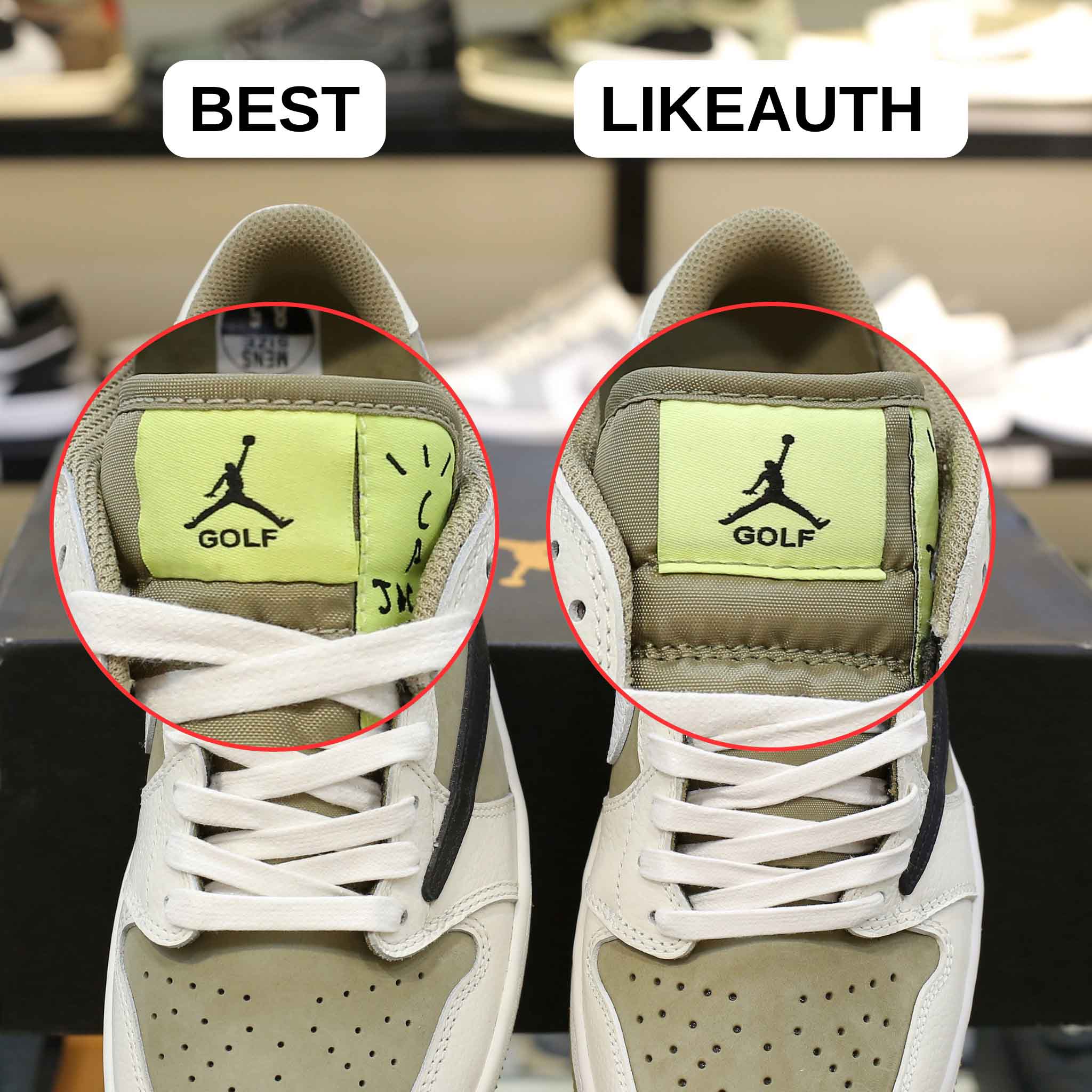 Giày Nike Air Jordan 1 Low Travis Scott ‘Golf’ Best Quality