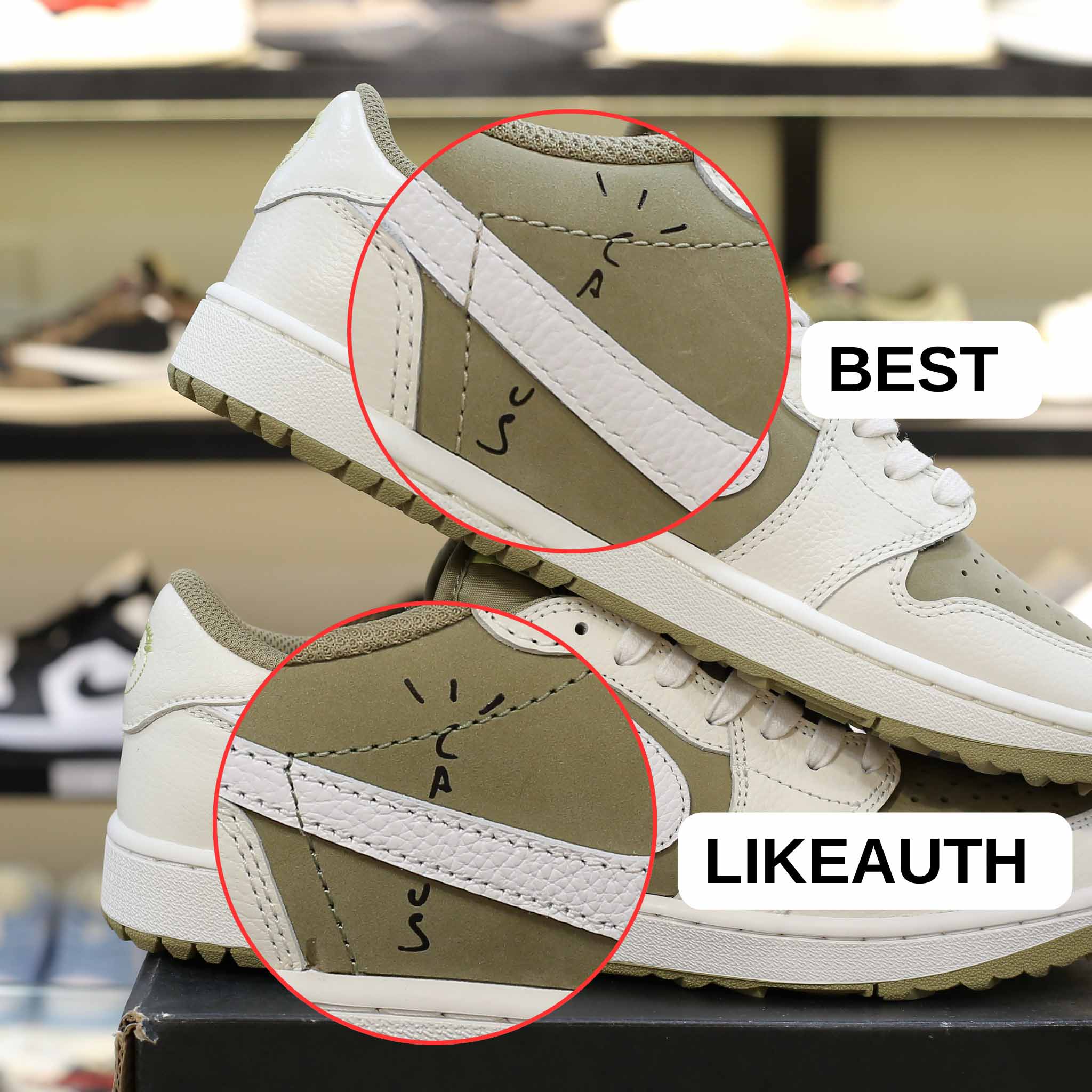 Giày Nike Air Jordan 1 Low Travis Scott ‘Golf’ Best Quality