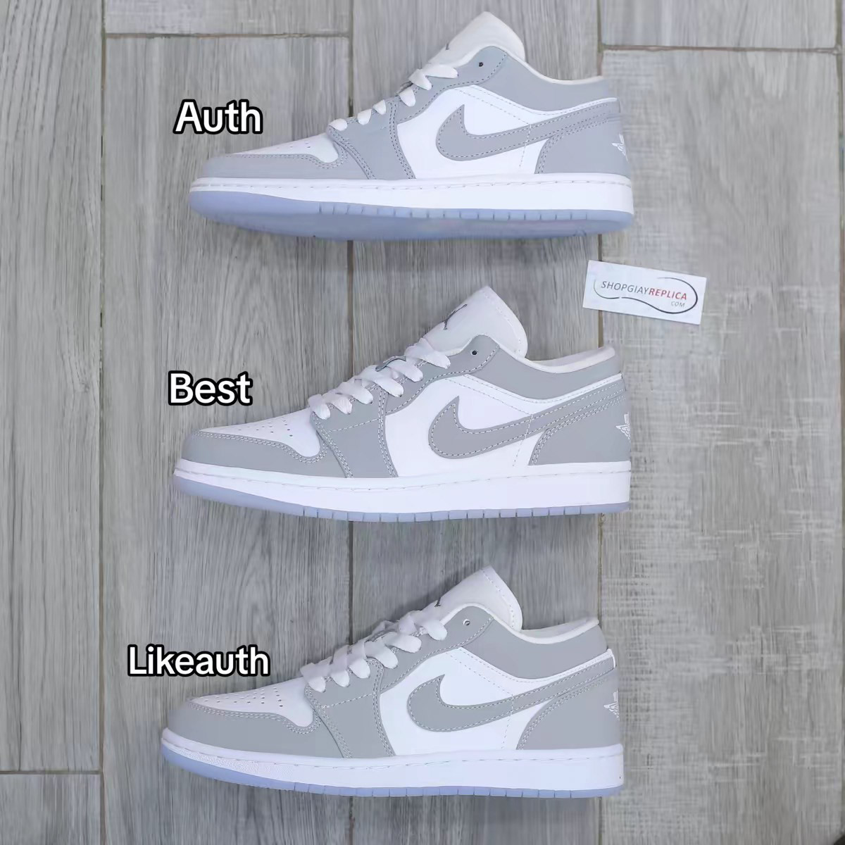giay Nike Air Jordan 1 Low Wolf Grey Best Quality