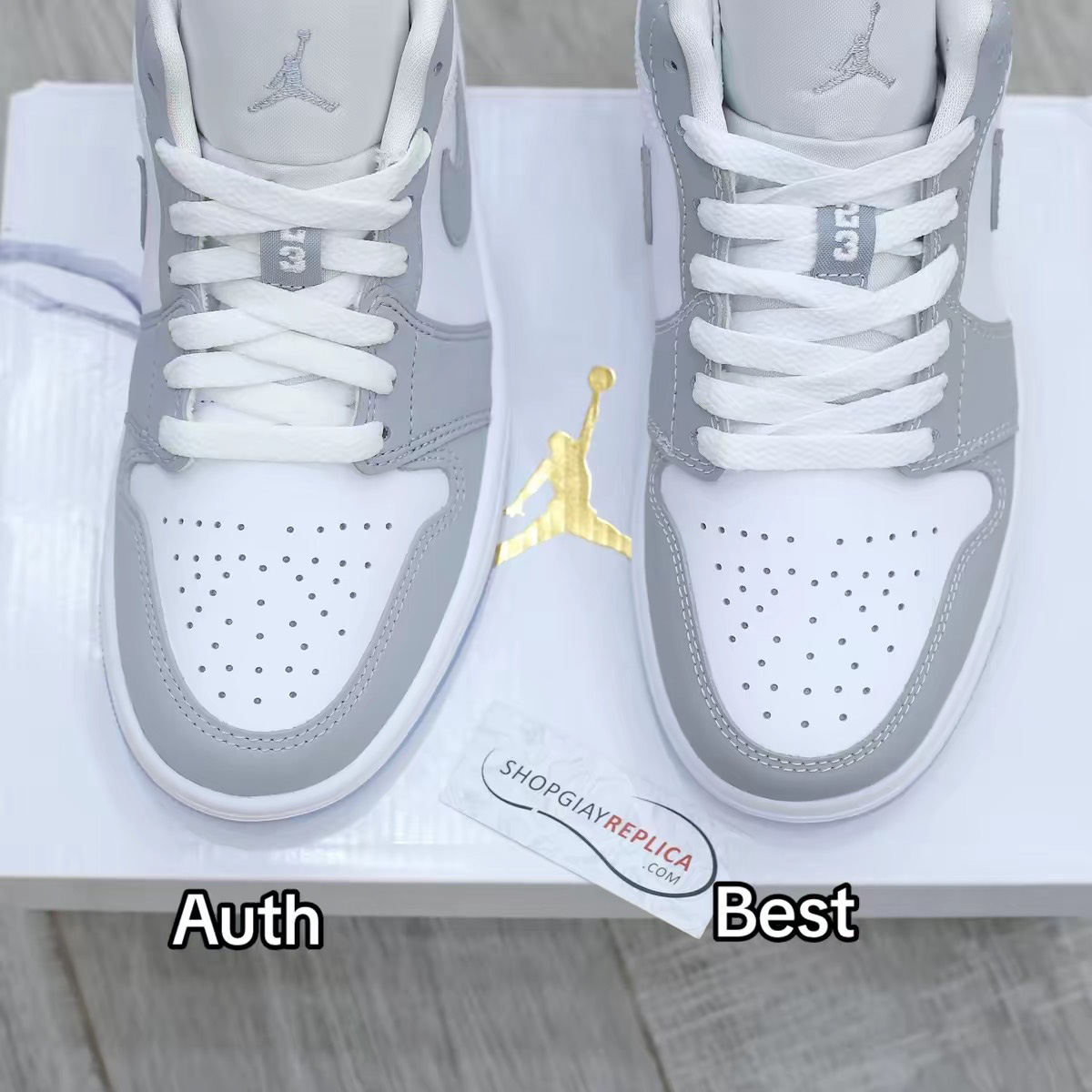 giay Nike Air Jordan 1 Low Wolf Grey Best Quality