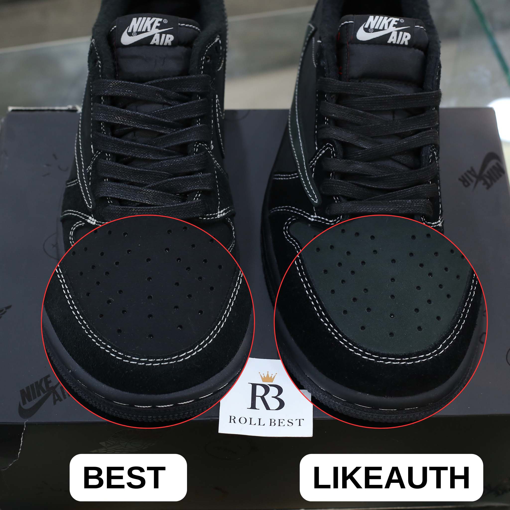 Nike Air Jordan 1 Retro Low OG SP Travis Scott ‘Black Phantom’ Best Quality