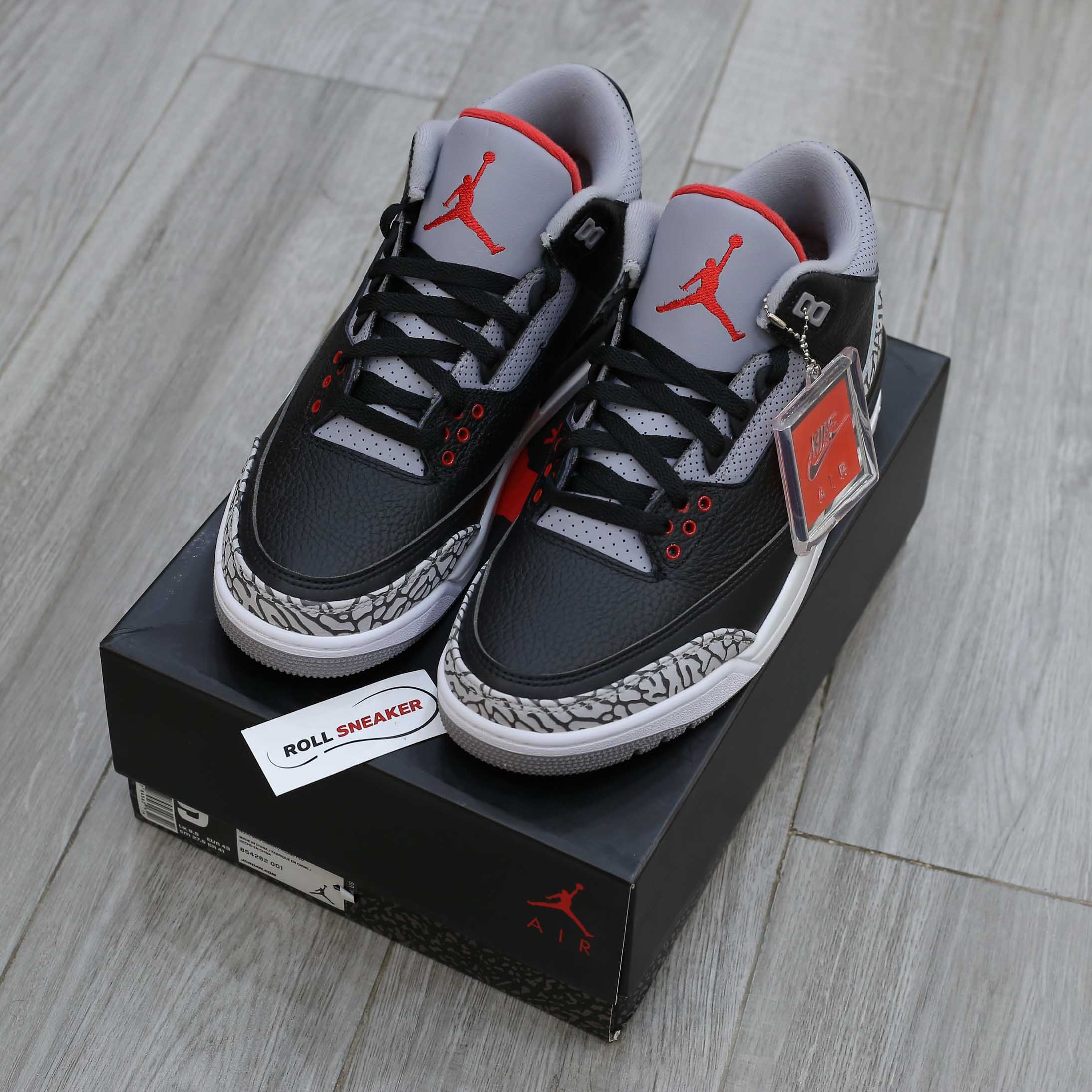 Giày Nike Air Jordan 3 Retro OG BG Black Cement Best Quality