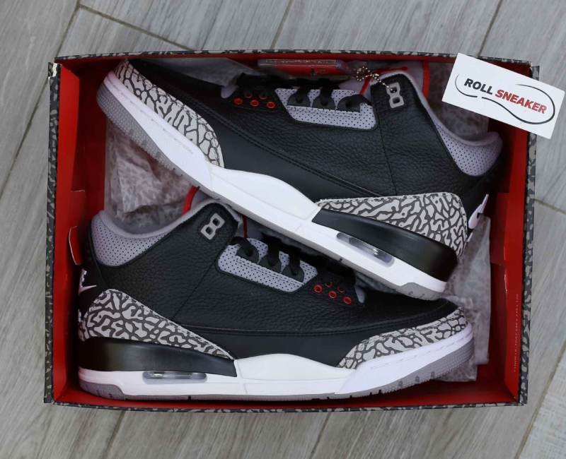 Giày Nike Air Jordan 3 Retro OG BG Black Cement Best Quality