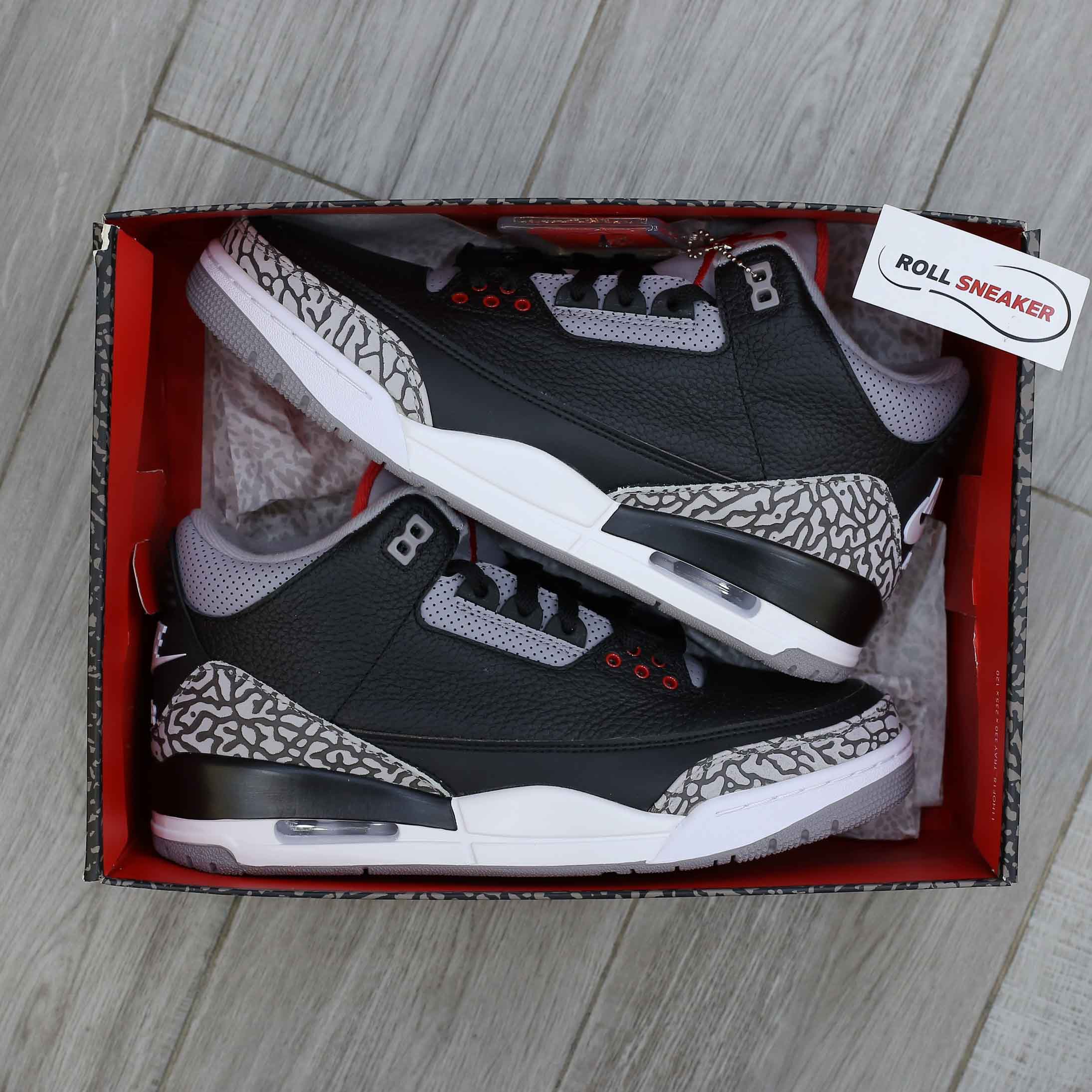 Giày Nike Air Jordan 3 Retro OG BG Black Cement Best Quality