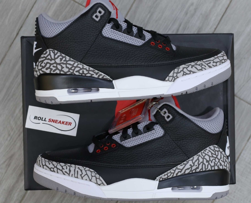 Giày Nike Air Jordan 3 Retro OG BG Black Cement Best Quality