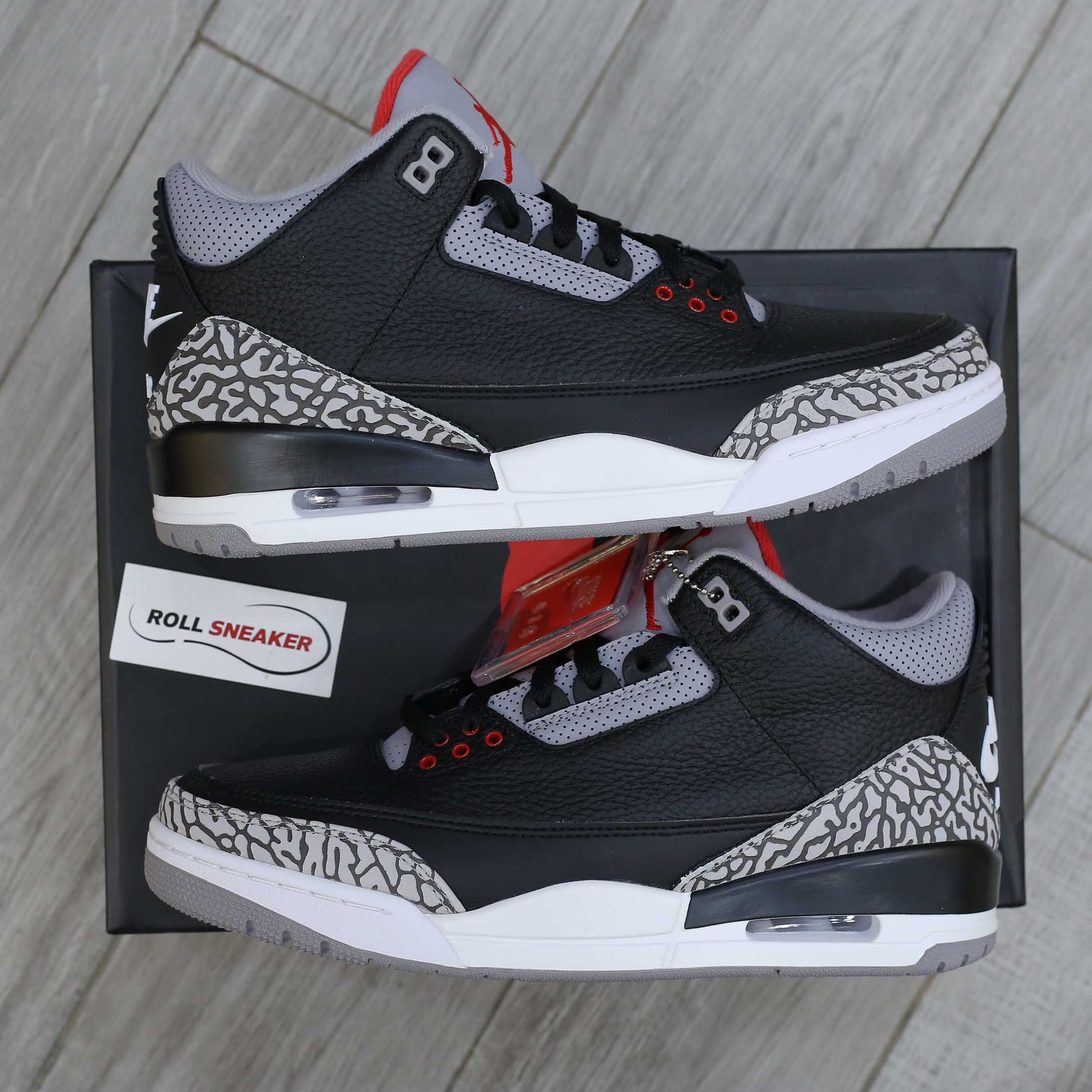 Giày Nike Air Jordan 3 Retro OG BG Black Cement Best Quality