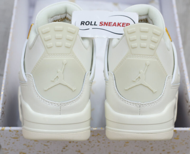 Giày Nike Air Jordan 4 Sail Metallic Gold Like Auth