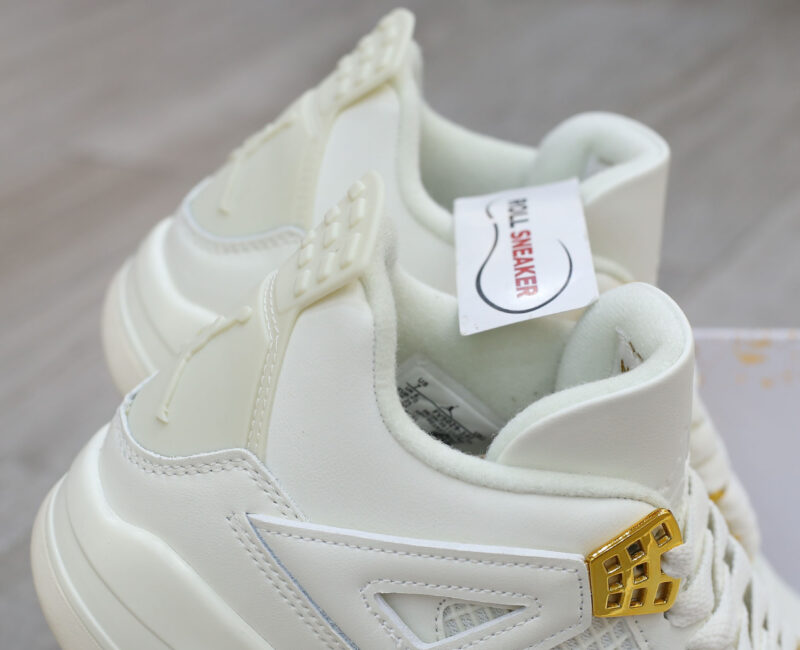 Giày Nike Air Jordan 4 Sail Metallic Gold Like Auth