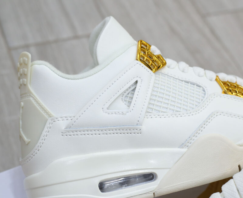 Giày Nike Air Jordan 4 Sail Metallic Gold Like Auth