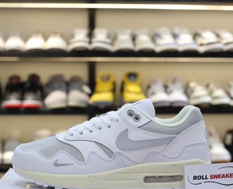 Giày Nike Air Max 1 Patta Waves ‘White Grey’ Best Quality