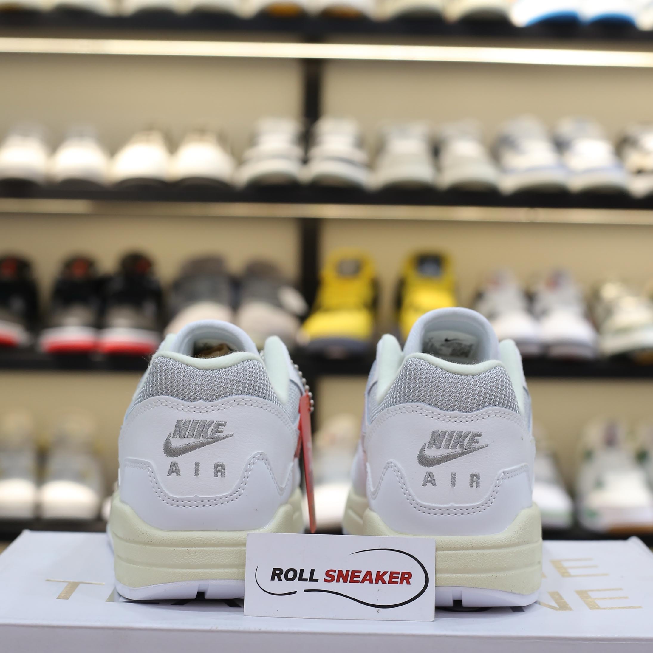 Giày Nike Air Max 1 Patta Waves ‘White Grey’ Best Quality