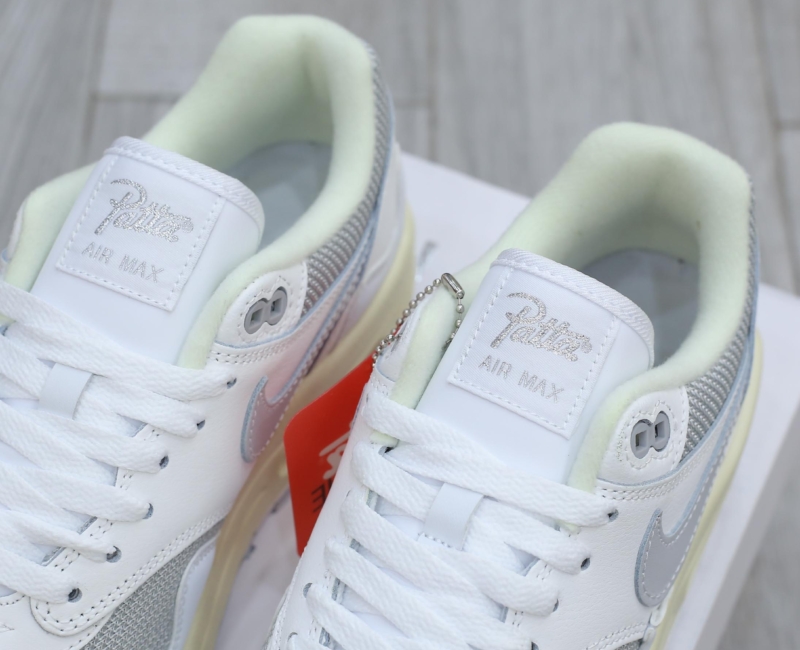 Giày Nike Air Max 1 Patta Waves ‘White Grey’ Best Quality