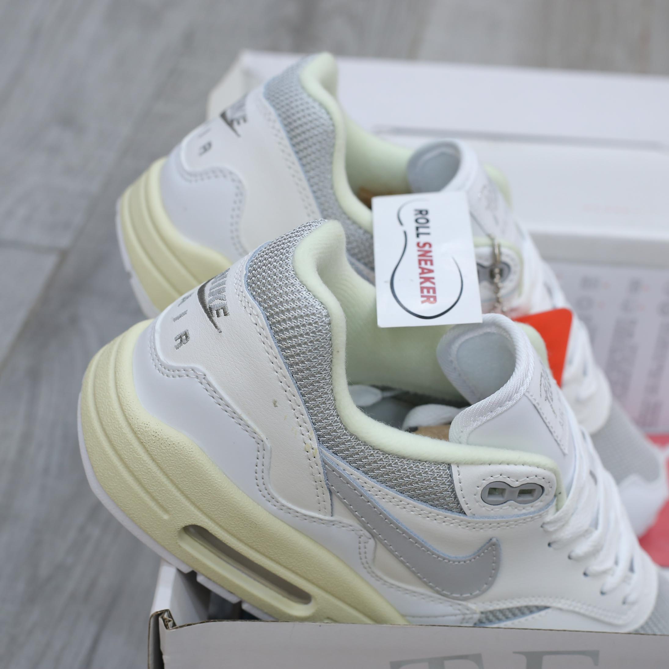 Giày Nike Air Max 1 Patta Waves ‘White Grey’ Best Quality
