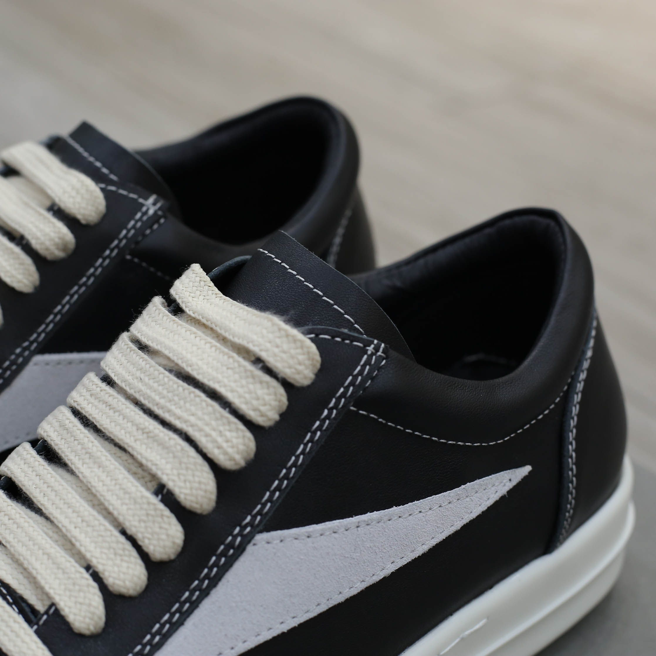 Giày Rick Owens Vintage ‘Black Milk White’ Best Quality