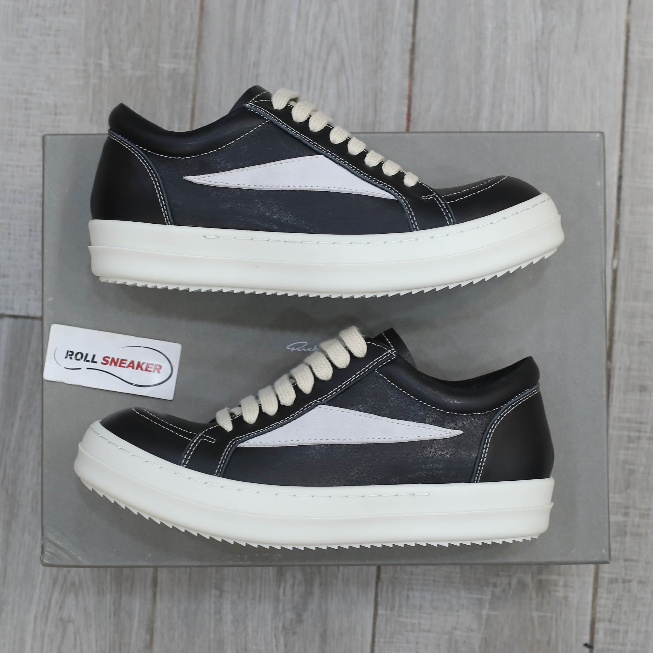 Giày Rick Owens Vintage ‘Black Milk White’ Best Quality