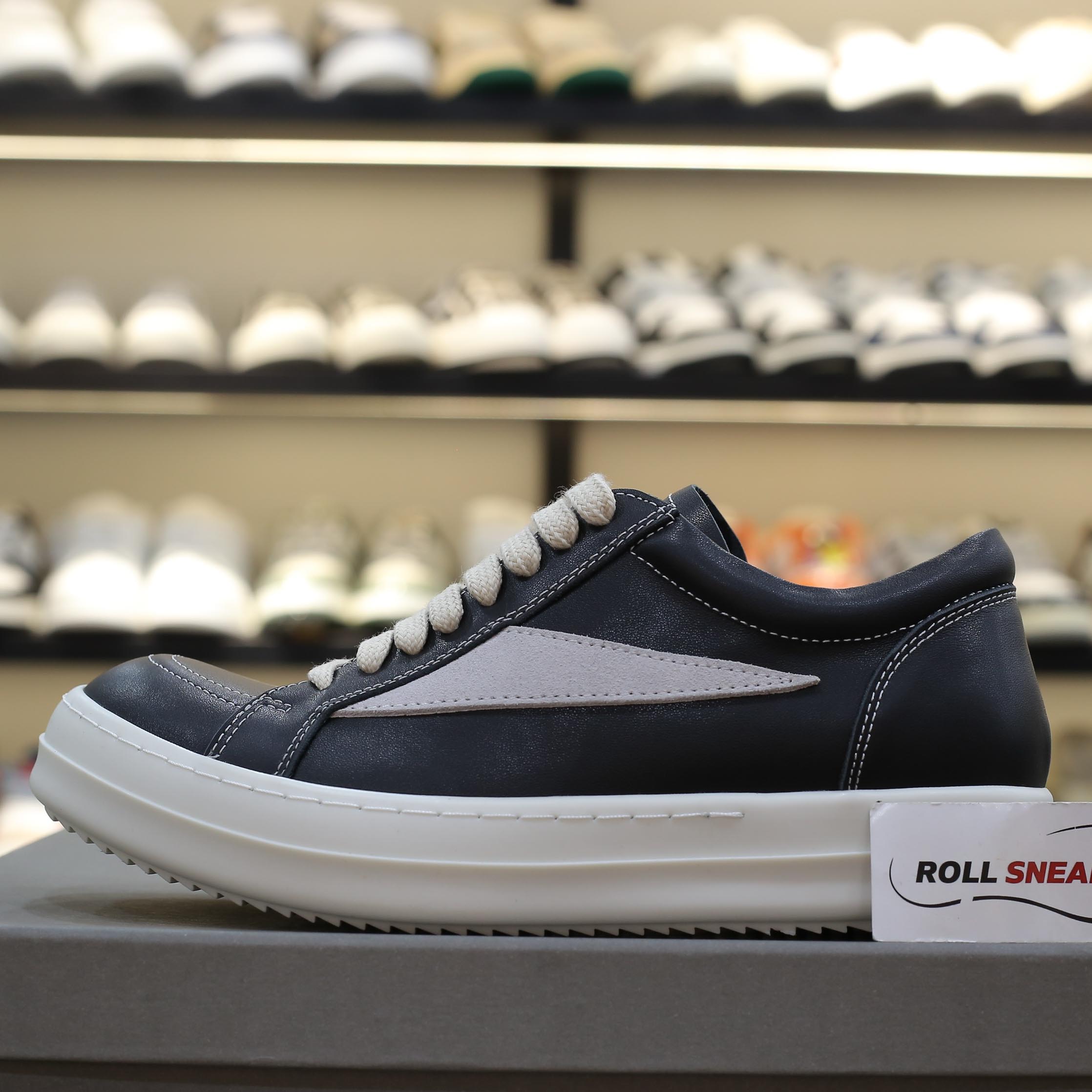 Giày Rick Owens Vintage ‘Black Milk White’ Best Quality