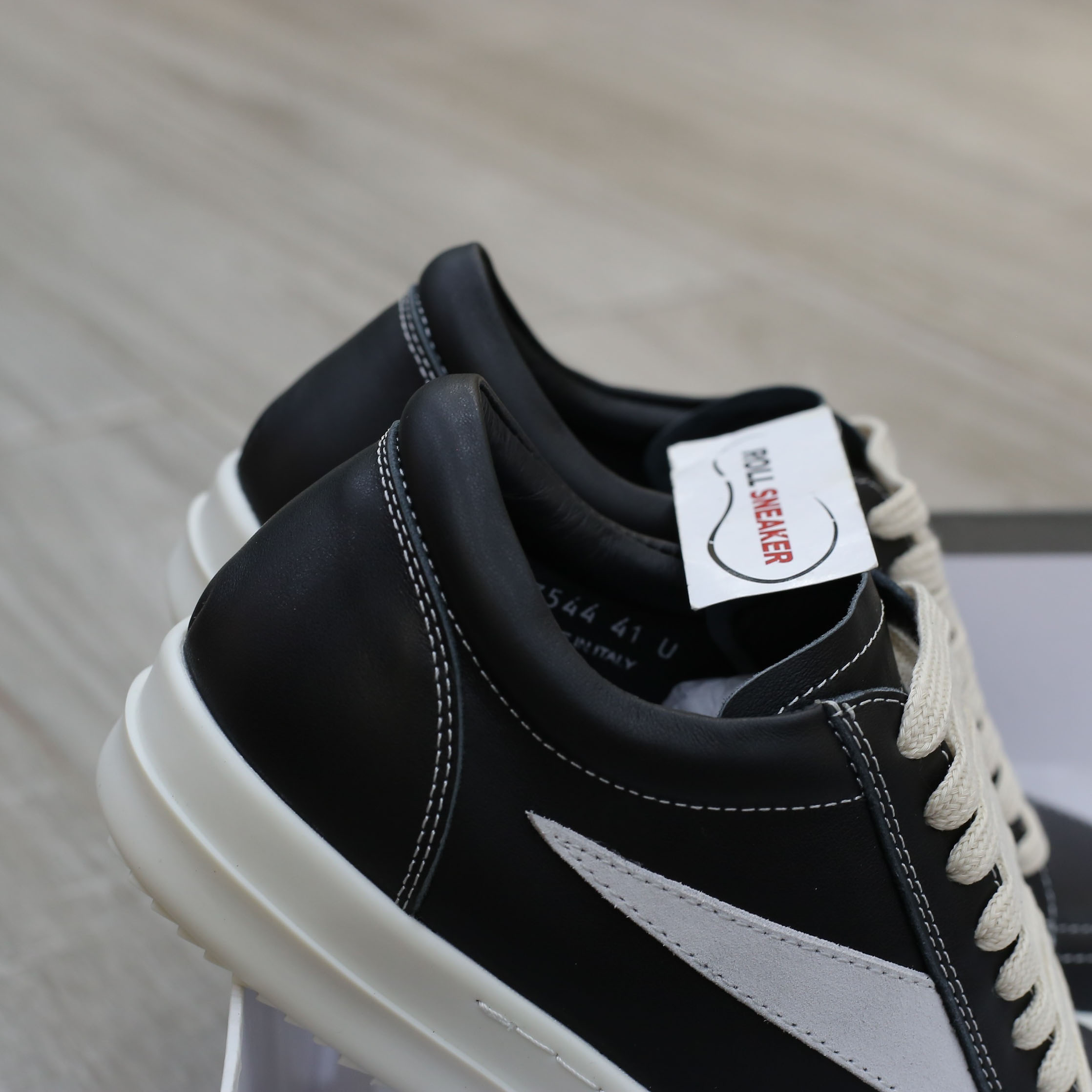 Giày Rick Owens Vintage ‘Black Milk White’ Best Quality