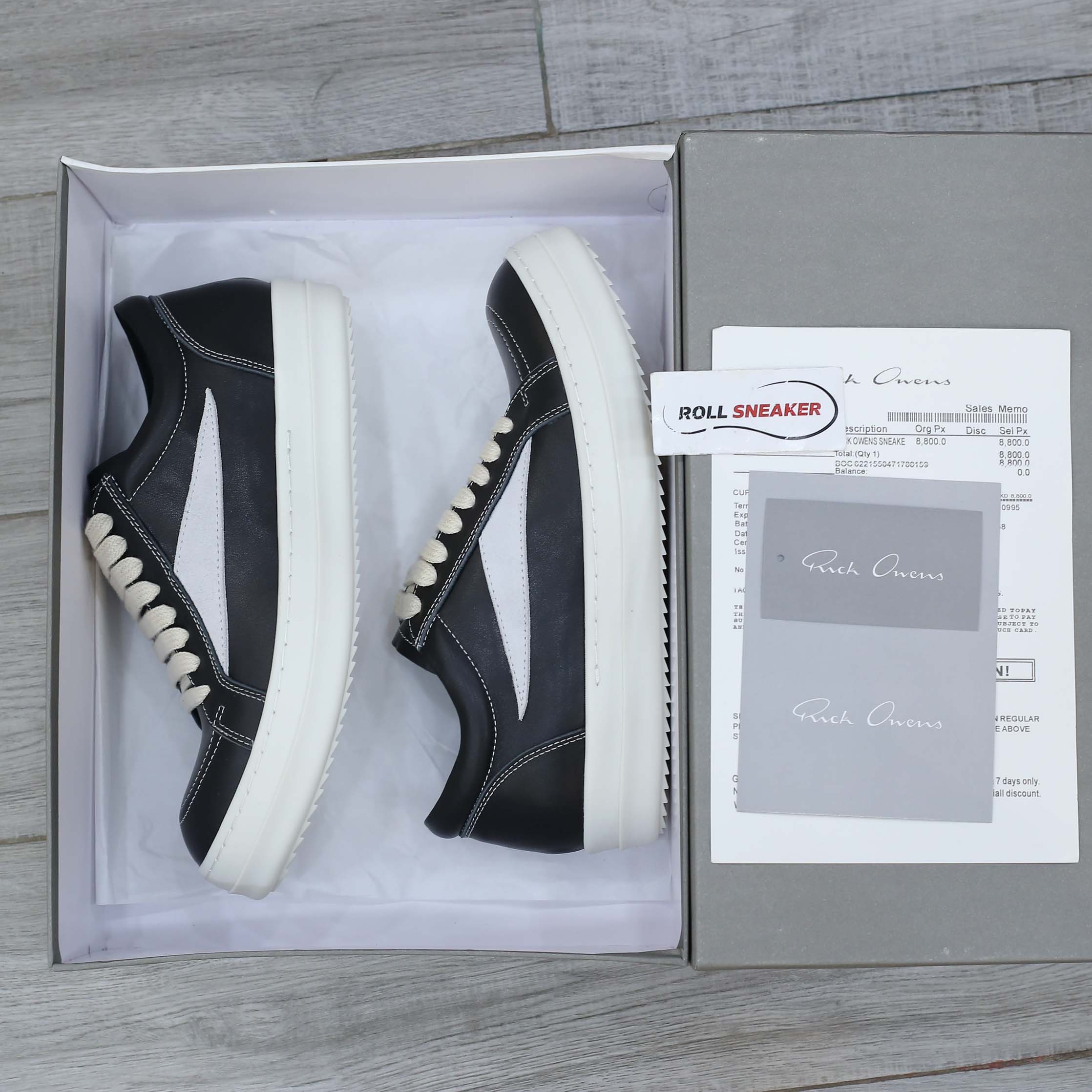 Giày Rick Owens Vintage ‘Black Milk White’ Best Quality
