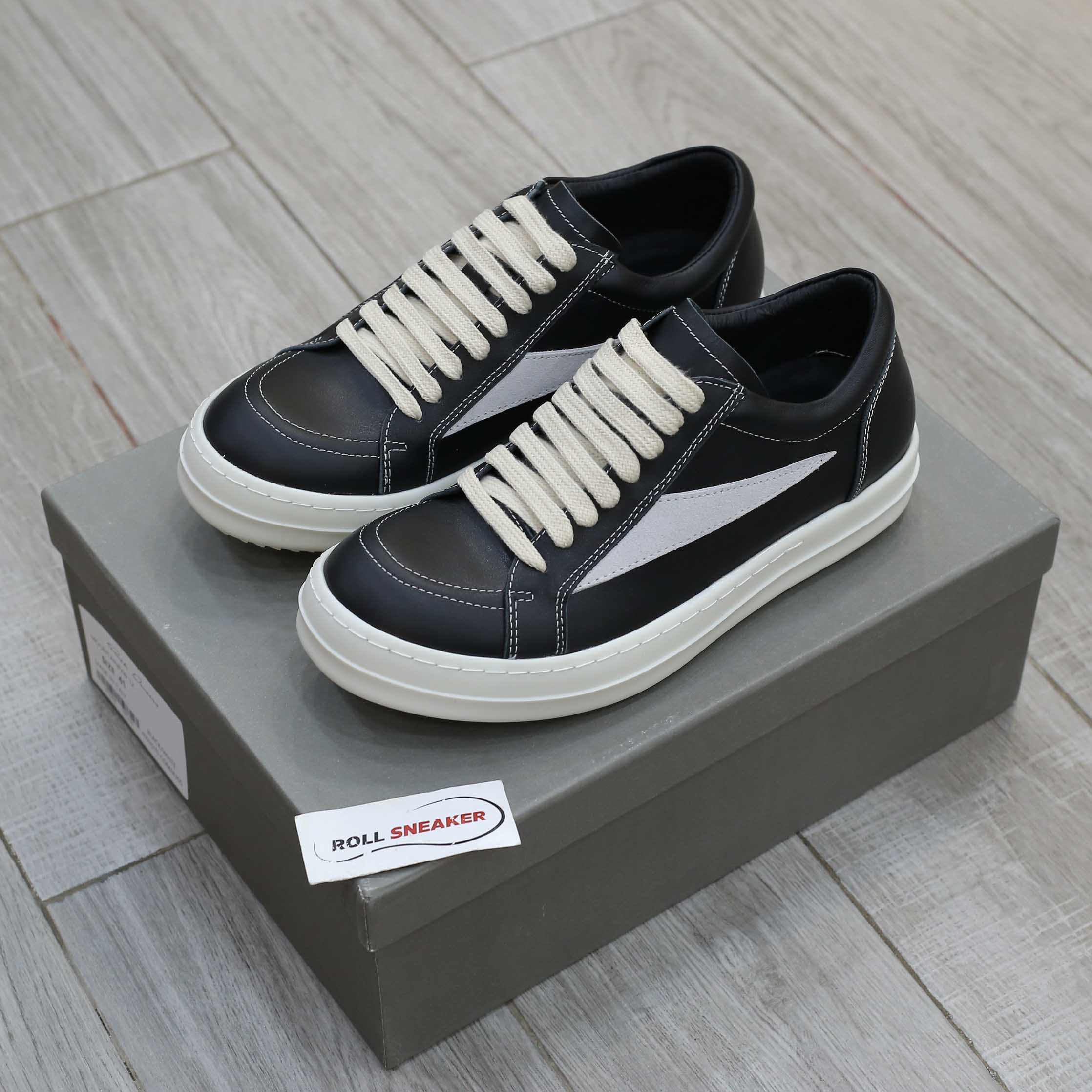 Giày Rick Owens Vintage ‘Black Milk White’ Best Quality