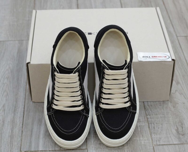 Giày Rick Owens Vintage ‘Black Milk White’ Canvas Best Quality