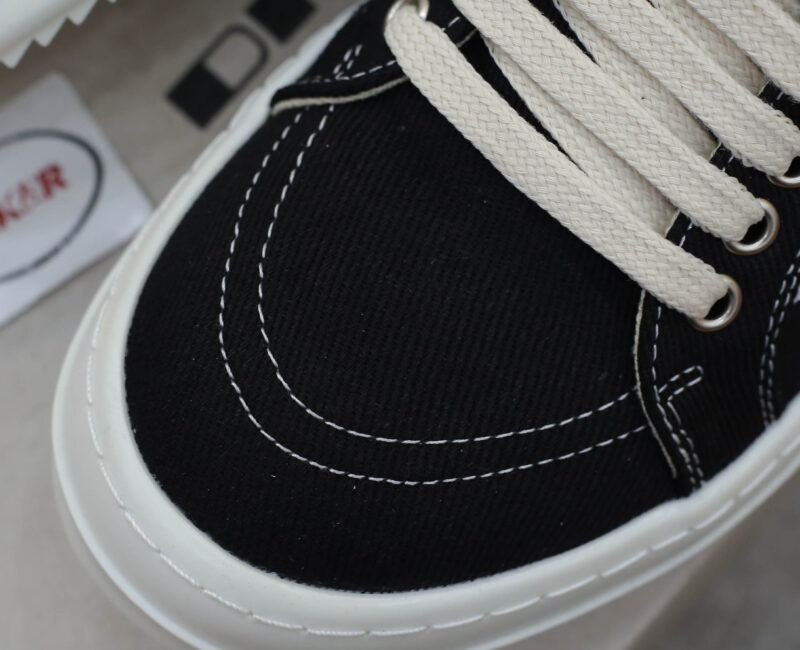 Giày Rick Owens Vintage ‘Black Milk White’ Canvas Best Quality