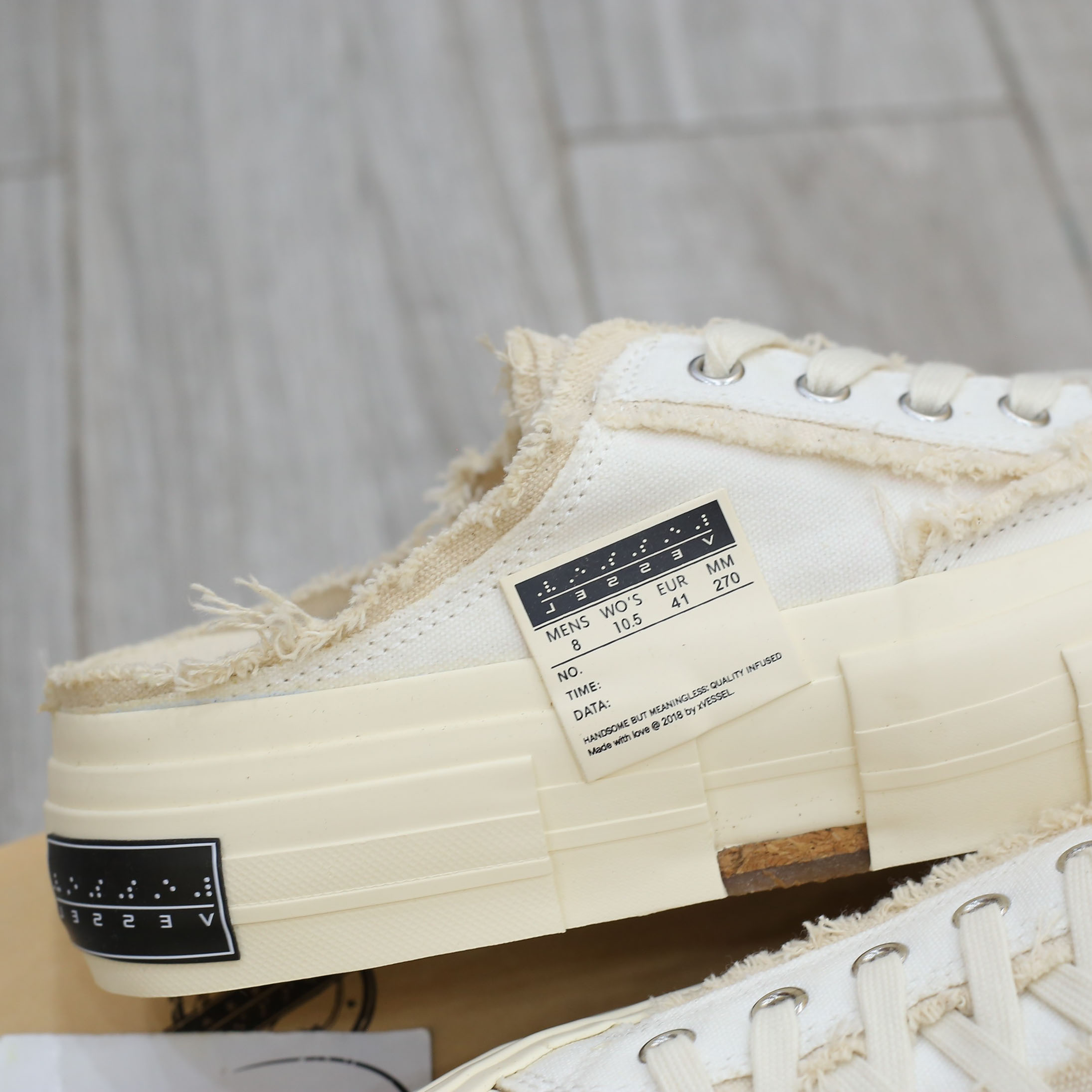 Giày Xvessel G.O.P. Slip On White Sục Trắng Best Quality