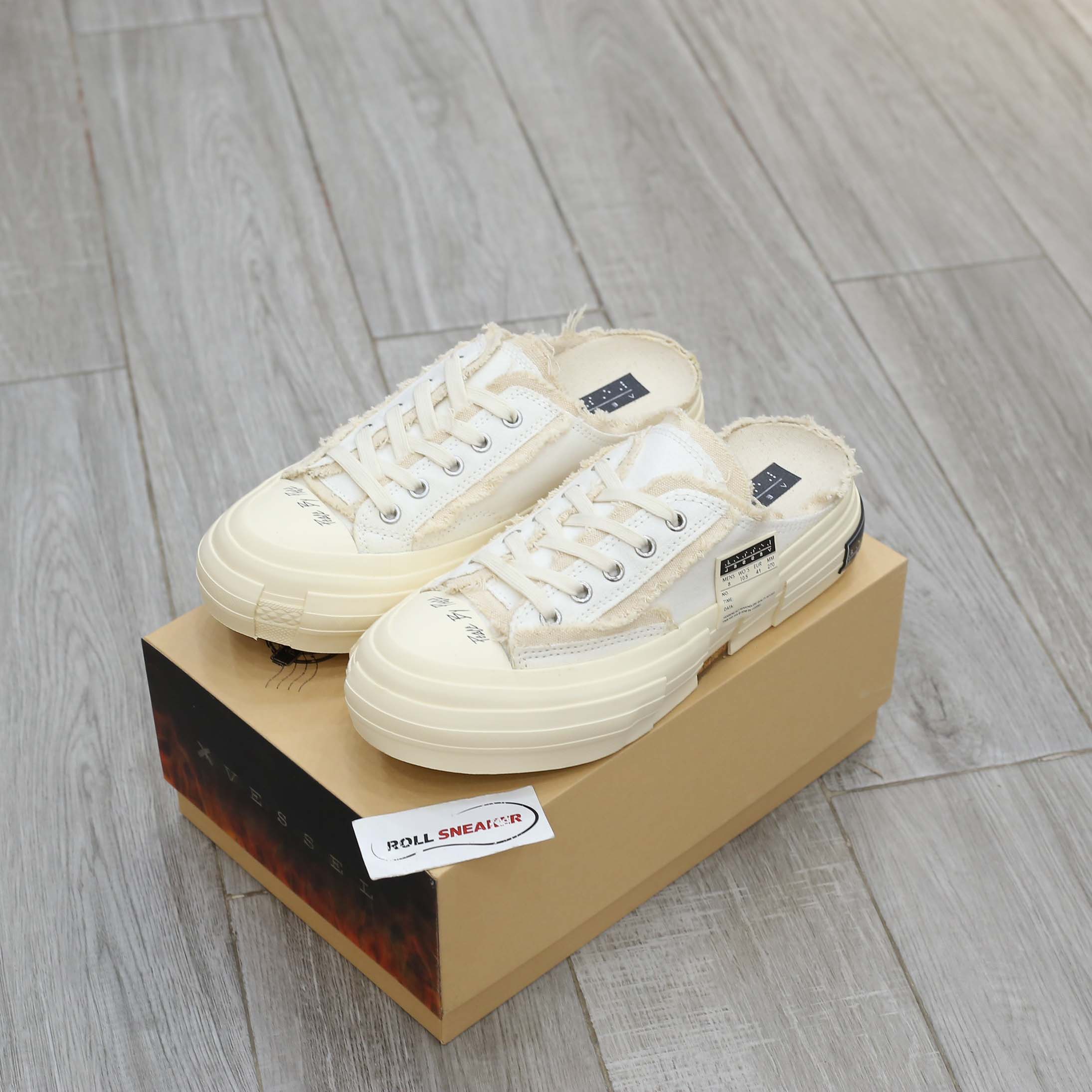 Giày Xvessel G.O.P. Slip On White Sục Trắng Best Quality