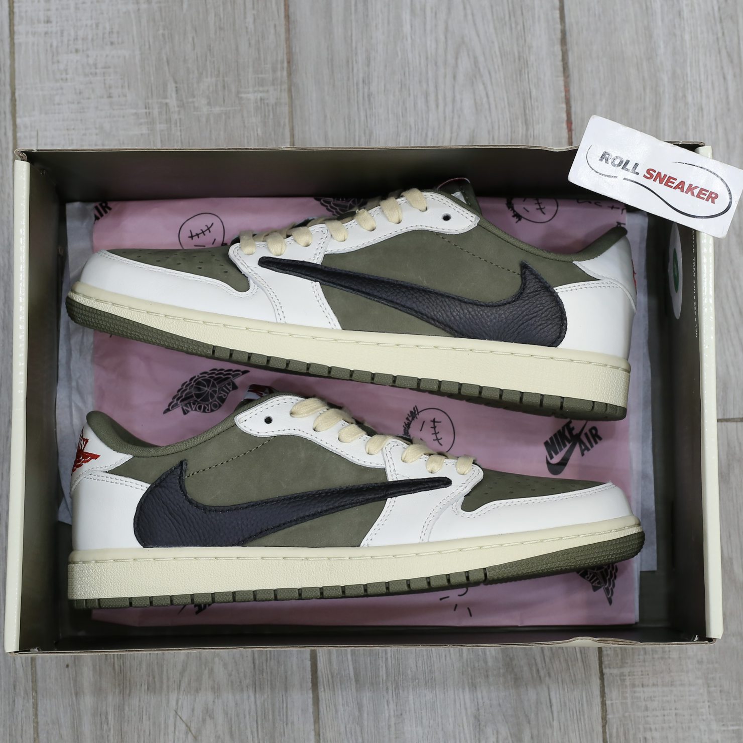 Jordan 1 Low OG Medium Olive Like Auth