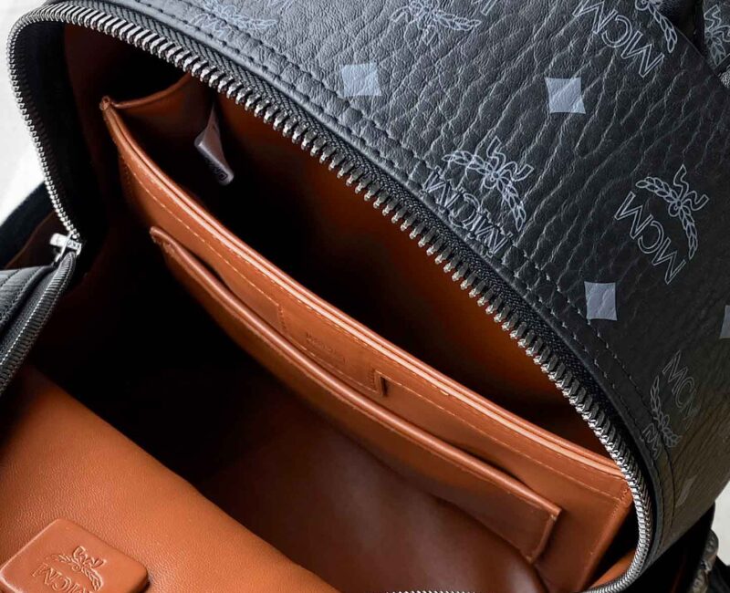 Balo MCM Stark Side Studs in Visetos Black Medium Best Quality