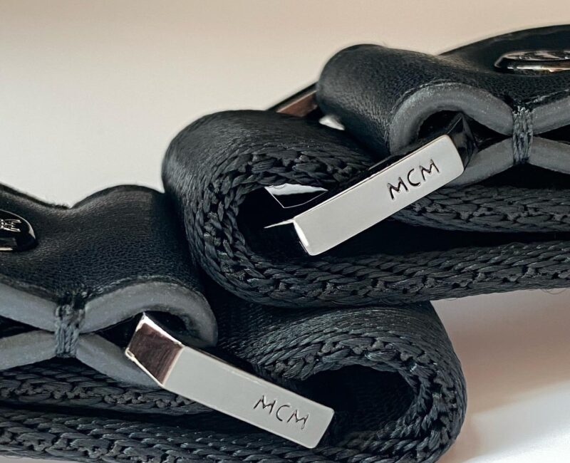 Balo MCM Stark Side Studs in Visetos Black Medium Best Quality