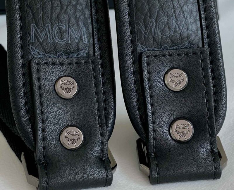 Balo MCM Stark Side Studs in Visetos Black Medium Best Quality