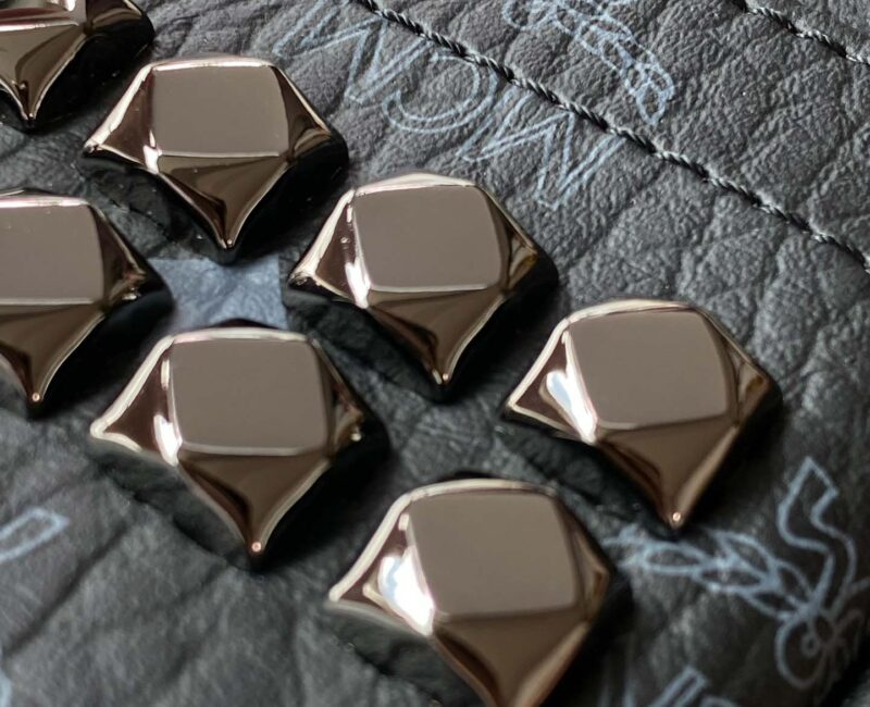 Balo MCM Stark Side Studs in Visetos Black Mini Best Quality