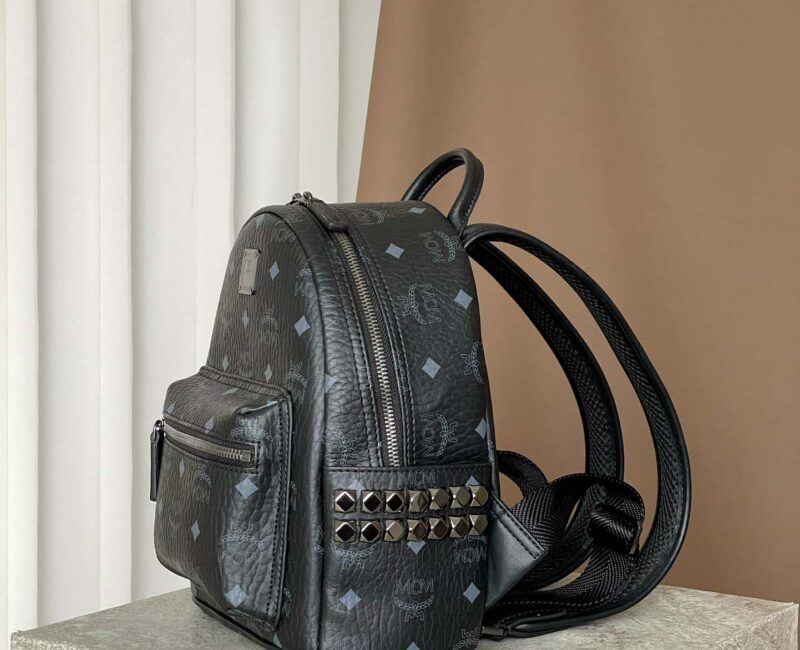 Balo MCM Stark Side Studs in Visetos Black Mini Best Quality