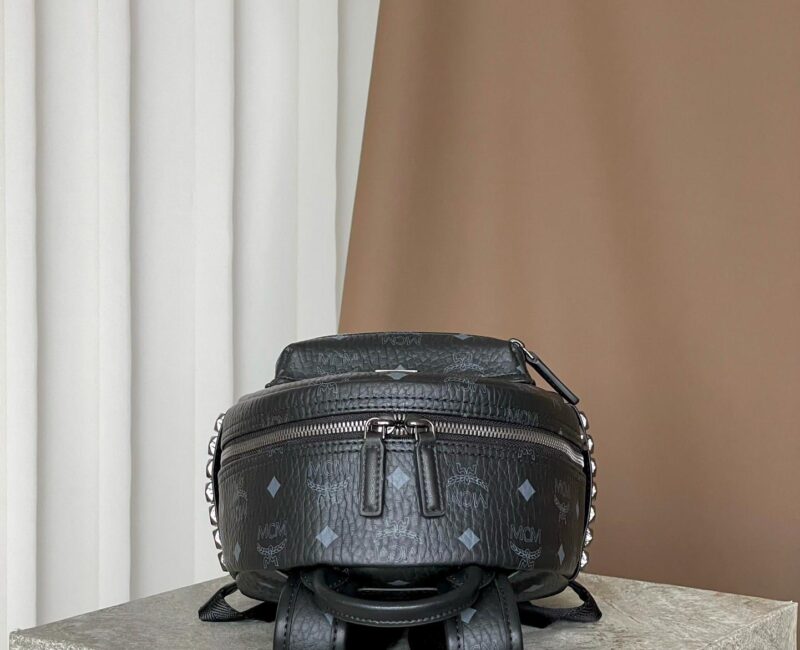 Balo MCM Stark Side Studs in Visetos Black Mini Best Quality