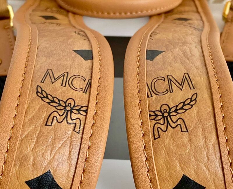 Balo MCM Stark Side Studs Visetos màu Cognac Mini Best Quality